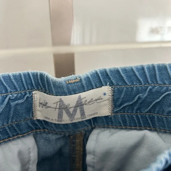 Free People Dakota Cinched Pull On Jeans We The Free Rope Tie Size M - Picture 5 of 6